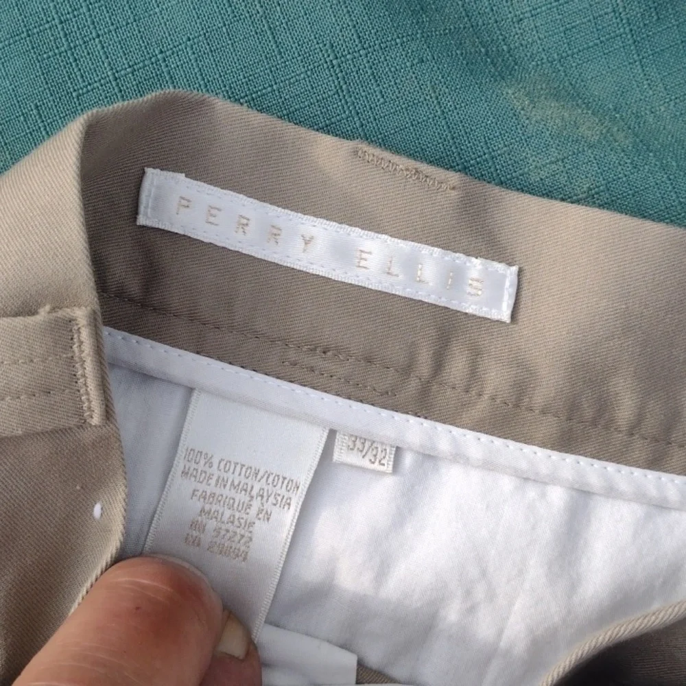 Perry Ellis Men's Tan Pants(33x32)